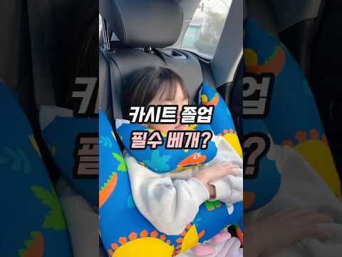 아이 안전 지킴이! 캐릭터 차량용 목 쿠션 육아용품 추천