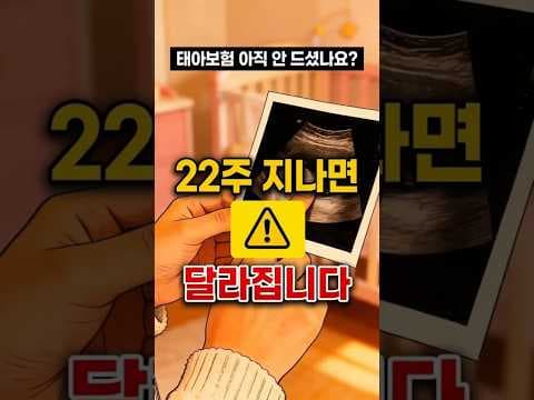 태아보험 가입 시기: 육아용품 준비, 22주 전 필수 확인!
