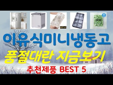 이유식 보관 필수템! 가성비 좋은 육아용품 미니 냉동고 추천 TOP5