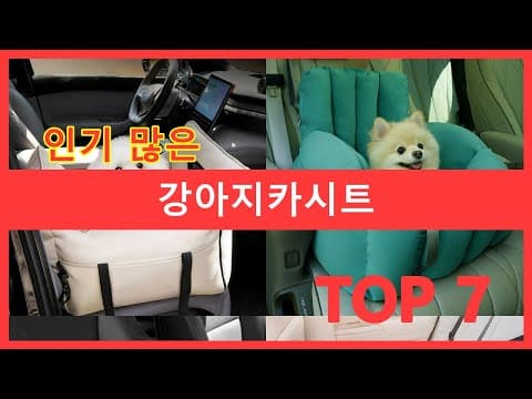 안전한 드라이브를 위한 강아지 카시트 추천 BEST 7 [육아용품]