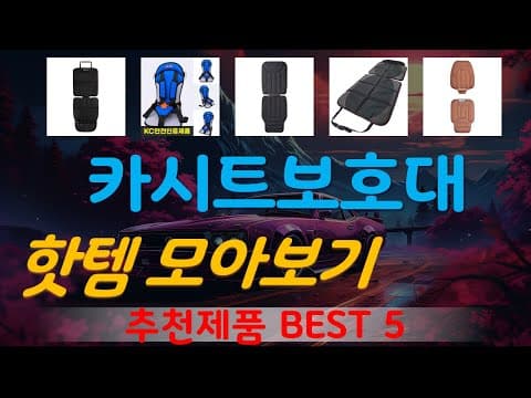 육아용품 MD 추천 카시트보호대 TOP 5 출산 전 꼭 준비하세요