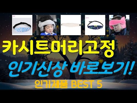 육아용품 가성비 카시트 머리 고정대 BEST 5 안전 보조용품 추천