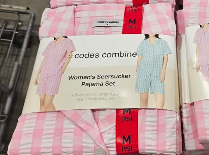 CODES COMBINE 여성 시어석커잠옷 S,M,L ASIAN SIZE