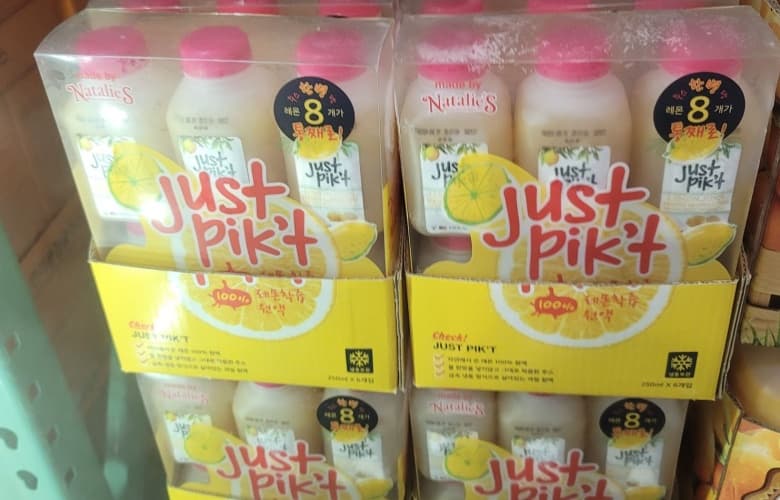NATALIE'S JUST PIK'T 레몬 착즙액 250ML X 6