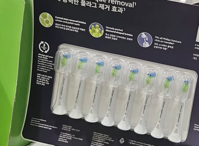 PHILIPS 필립스 전동 칫솔모 옵티멀화이트 8개입